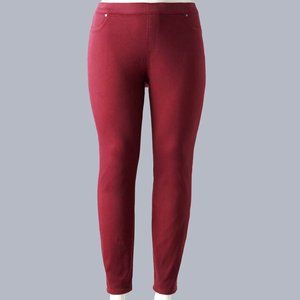 NWT Vera Wang Midrise Stretch Denim Leggings 2X